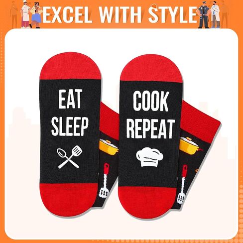 هدايا Zmart for Welder Chef Men - هدايا طهي لحام للرجال أبي ، جوارب الخبز in Kuwait