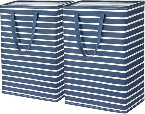Goodpick 90L Laundry Basket Organizer 2-Pack Large Tall Laundry Hampers Storage Baskets for Organizing Dirty Clothes Hampers for Baby Laundry Towels Blanket Basket in Bathroom, Bedroom, Dorm, Grey in Kuwait