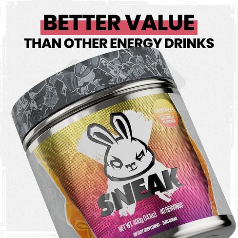 SNEAK Energy Drink Powder | Cola | No Sugar. No Nasties. Just Natural Caffeine, Focus-Boosting Nootropics | 40 Servings in Saudi Arabia
