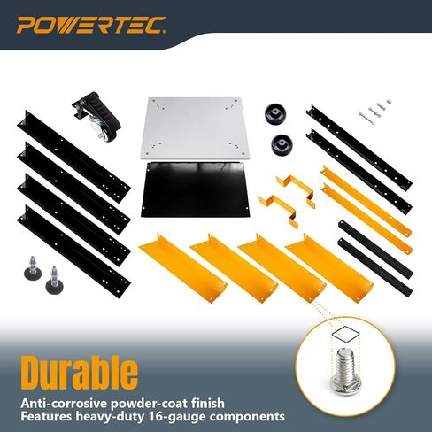 بورتيك حامل تسوية UT1008 مع عجلات، سطح طاولة ام دي اف، قاعدة تخزين متحركة متعددة الاغراض لاعمال النجارة in Saudi Arabia