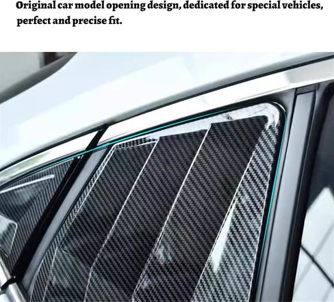 ل Toyota Camry 9th Gen 2025 2026 نمط السباق النافذة الجانبية الجانبية اللوحة مغرفة الجوية غطاء لوحة تلقائي تلقائي التزيين الخارجي إكسسوارات 4pcs (أسود مشرق) in Kuwait