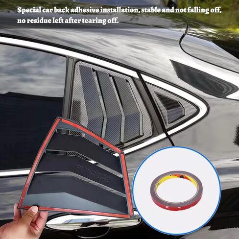 ل Toyota Camry 9th Gen 2025 2026 نمط السباق النافذة الجانبية الجانبية اللوحة مغرفة الجوية غطاء لوحة تلقائي تلقائي التزيين الخارجي إكسسوارات 4pcs (أسود مشرق) in Kuwait