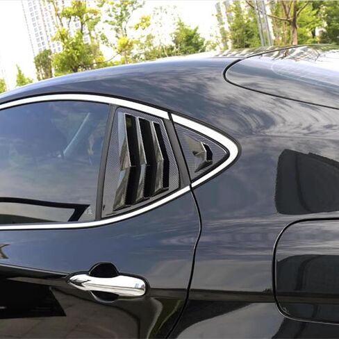 ل Toyota Camry 9th Gen 2025 2026 نمط السباق النافذة الجانبية الجانبية اللوحة مغرفة الجوية غطاء لوحة تلقائي تلقائي التزيين الخارجي إكسسوارات 4pcs (أسود مشرق) in Kuwait