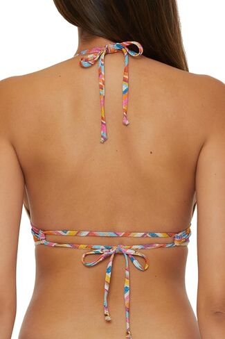 BECCA Women's Las Palmas Halter Bikini Top, Adjustable, Tie Back, Swimwear Separates in Saudi Arabia