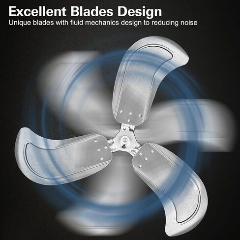 BILT HARD 7800 CFM 24" Variable Speed High Velocity Drum Fan, 360°Adjustable Tilt, DC Motor Industrial Heavy Duty Industrial Shop Fan for Warehouse, Workshops, Garage, Factory, and Basement - UL Listed in Kuwait