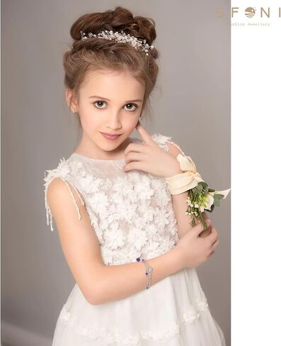 Infinity Bracelet for Women, Silver Cubic Zirconia Bracelets Adjustable Layered Bracelets Forever Love Jewelry Gifts for Her Mom Wife Girlfriend Birthday Anniversary Wedding Bride Friend in Kuwait