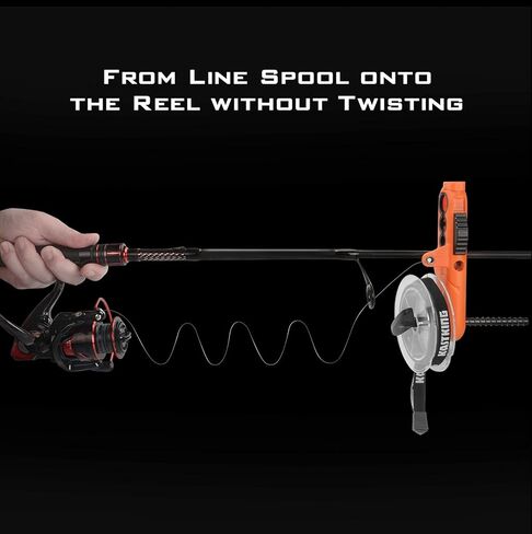KastKing Patented Radius Line Spooler & Fishing Scissors, Without Line Twist, Super Sharp 3CR13 Stainless Steel Blades, Fishing Line Spooling for Spinning and Casting Reels, Great Fishing Gifts in Saudi Arabia