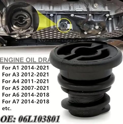 12 PCS Oil Drain Plug, Compatible with Volkswagen 1.8L 2.0L, Audi A3 A4 A5 A6 Q7 S3 TT, Volkswagen Beetle, Golf/GTI/Sportwagen/Passat, Tiguan 06L103801 06L103801D 06L-103-801 06L-103-801D in Saudi Arabia