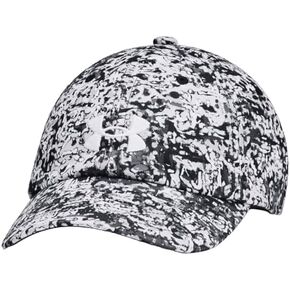 Under Armor Girls 'Ua Wordmark Hat ، الأسود/الرمادي ، مقاس واحد