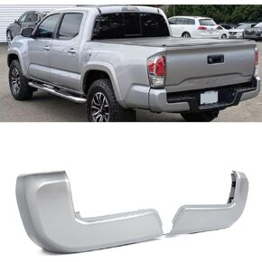 Rear Bumper End Cap Compatible With 2016-2023 Toyota Tacoma Rear Bumper Replace for TO1105133,TO1104133,5215504010,5215604010 W/O Sensor Holes Matte Black Pair