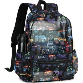 CAMTOP Mesh Backpack Kids Boys Girls Bookbag See Through Preschool Backpacks Casual Daypack for School Beach Travel Sport (Pink) in Kuwait