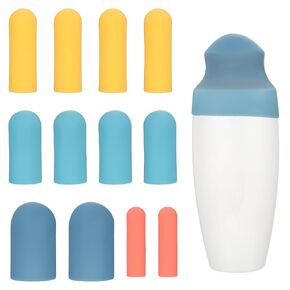 12 Pcs Travel Cruise Ship Bottle Covers Silicone Bottle Covers Multi-Size Leak Proofing Stretchable Elastic Container Sleeves for Women Men Airplane Accessories Luggage Toiletries