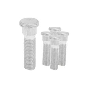 5 Pcs M12x1.5 Wheel Lug Stud for Chrysler 200 2011-2014 Front Rear Wheel Stud Bolt Set No.6508707AA Alloy Steel Silver Tone