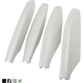 رف سقف الساق الساق نهاية الساق شل 4pcs (لؤلؤة بيضاء) لكزس GX470 تويوتا لاند كروزر برادو FJ120 2003-2009 يحل محل 63491-60060-A0 63492-60040-A