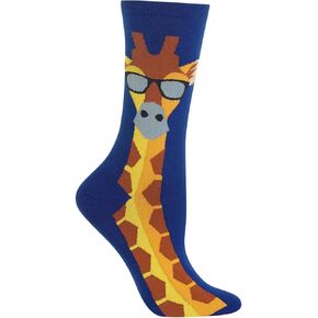 HOTSOX Womens Giraffe Socks 1 Pair, Shoe Size: 9-11