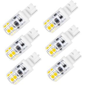 3W T5 T10 LED LED Wedge Base Light Light ، 12V AC/DC T10 194 LED LED 30W Halogen Replacment for Malibu Landscape Automotive RV Trailer Mashroom Marine Lainting (Whare White 3000K ، 6 pack)