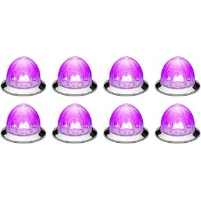 Hero Mini Watermelon 8 Pack Lights with Clear Lens and Purple LEDs, 2-Wire