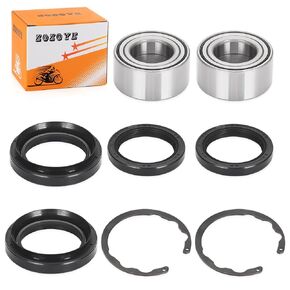 Front Wheel Bearings & Seals Kit for Kawasaki Bayou 300 400 4x4 KLF300 KLF400 Prairie 300 400 2x4/4x4 KVF300 KVF400 1989-2005
