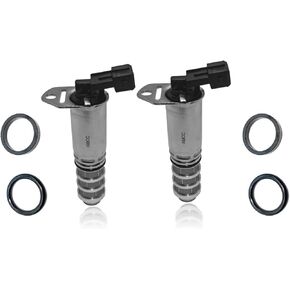 AMCC VVT Solenoid 2PCS Intake&Exhaust Camshaft Position Actuator Solenoid Valve Kit Compatible solenoid with BMW N55 N63 N74 S55 S63 135i 235i 335i 435i 535i 740i M3 M4 X3 4 5 6 Replaces#11368605123