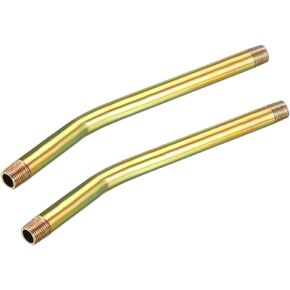 UXCELL 2PCS 1/8 بوصة NPT شحوم تركيب الشحوم أنابيب امتداد المعادن مطلي بالزنك
