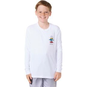 Rip Curl Boys' Icons Surflite UPF 50 Long Sleeve Sun Protection Rashguard