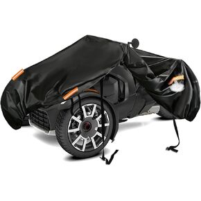 Can Am Ryker Cover ، 600D Dusty Duty All-Weather Universal Ryker Bike Cover متوافق مع إكسسوارات Can-Am Ryker 600/900/Sport/Rally Canam-Ryker-Black