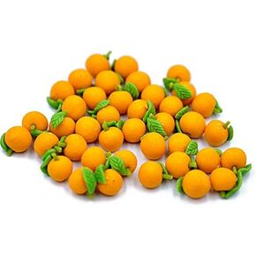 Realistic Fake Fruit Artificial Lifelike Orange 15 pcs Home Deco Miniatures Food Kitchen no.2