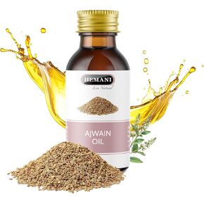 Hemani Ajwain Oil - 30ml | Pure Natural Therapeutic Trachyspermum Ammi Wellness Oil for Overall Wellbeing & Harmony | Premium Ajwain Oil for Health & Vitality