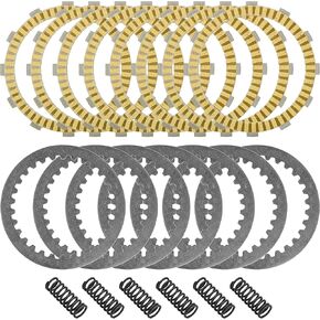 Caltric Clutch Friction Feather Plates and Springs Kit متوافقة مع Honda VTX1800 2002 2003 2004 2005 2006 2007 2008