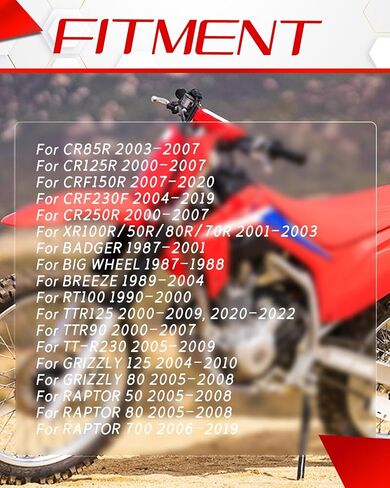 غطاء خزان وقود غاز دراجة الأوساخ مع خرطوم تنفيس الهواء لـ CR85R/125R/250R ، CRF150R/230F ، XR100R/50R/80R/70R ، Raptor 700 ، Badger ، Big Wheel ، Breeze ، TTR90/125/230 ، Grizzly80/125 ، Raptor 50/80 in Kuwait