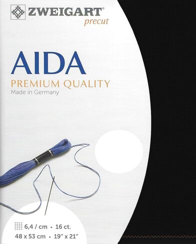 Precut Zweigart Aida 16 قطعة قذرة 3251/300. قماش التطريز، قماش الغرز المتقاطعة، قماش التطريز 100% قطن in Saudi Arabia