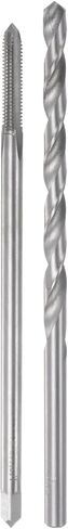 uxcell Tap & Bit Sets, 5/16-18 UNC H2 Straight Flute Machine Thread Milling Tap Extra Long, 6.5mm High Speed Steel (HSS) Twist Drill Bit in Saudi Arabia