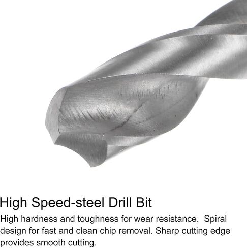 uxcell Tap & Bit Sets, 5/16-18 UNC H2 Straight Flute Machine Thread Milling Tap Extra Long, 6.5mm High Speed Steel (HSS) Twist Drill Bit in Saudi Arabia