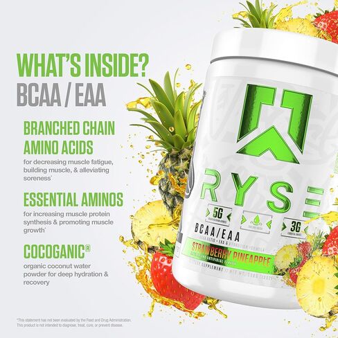 Ryse BCAA EAA Powder - Cherry Limeade - أحماض الأمينية المتفرعة 5G ، 3G Aminos الأساسي in Kuwait