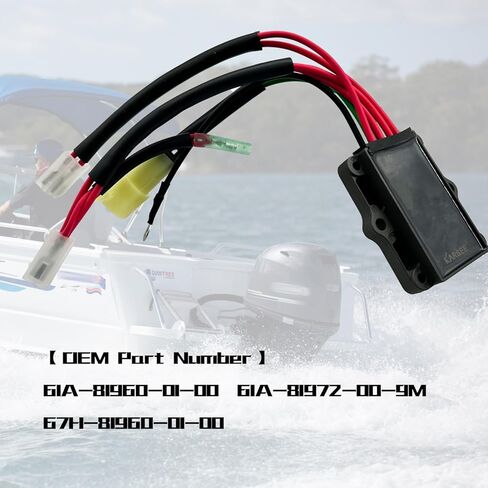 KARSEE Voltage Regulator Rectifier 6G5-81960-A0-00 Compatible with Yamaha ETL ETX Excel L Prov V6 Special 90 115 130 150 175 200 225 1986-1999 688-81960-60-00 688-81960-61-00 in Kuwait