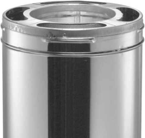DuraVent 6DP-24SS DuraPlus Stainless Steel Chimney Pipe, 6'' x 24'' in Saudi Arabia