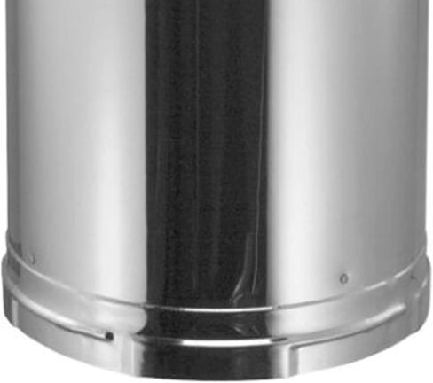DuraVent 6DP-24SS DuraPlus Stainless Steel Chimney Pipe, 6'' x 24'' in Saudi Arabia