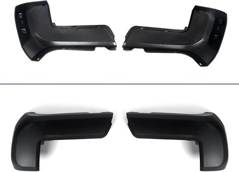 Rear Bumper End Cap Compatible with 2016-2023 Toyota Tacoma Rear Bumper Cover Replacement for TO1104131 TO1105131 W/O Parking Sensors Holes Chrome Cover Corner Extension Pair in Saudi Arabia