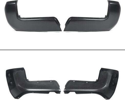 Rear Bumper End Cap Compatible with 2016-2023 Toyota Tacoma Rear Bumper Cover Replacement for TO1104131 TO1105131 W/O Parking Sensors Holes Chrome Cover Corner Extension Pair in Saudi Arabia