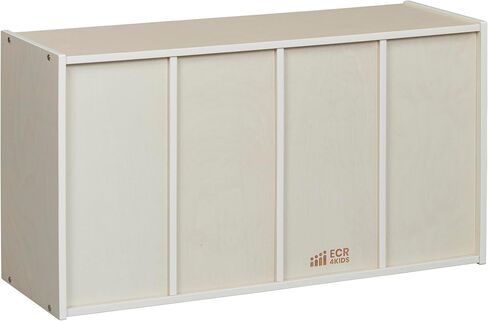 ECR4Kids Streamline 12 Cubby Tray Storage Cabinet, 3x4, Classroom Furniture, Natural in Kuwait
