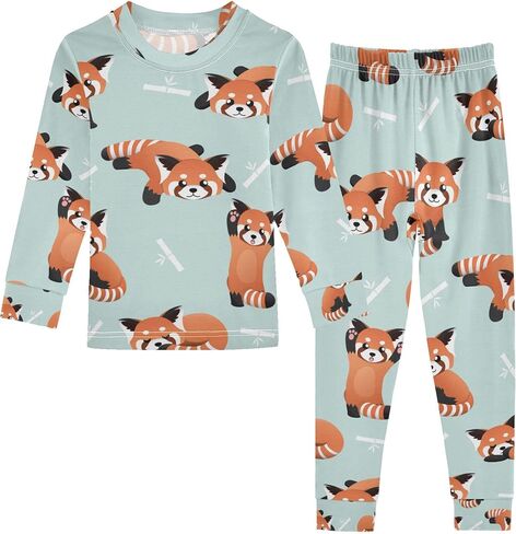 Pajama Sets Long Sleeve Top with Pants Cotton Soft Sleepwear 2 Piece Pjs Set in Kuwait