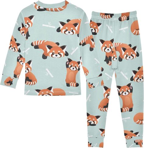 Pajama Sets Long Sleeve Top with Pants Cotton Soft Sleepwear 2 Piece Pjs Set in Kuwait