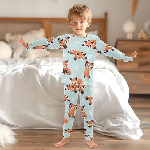 Pajama Sets Long Sleeve Top with Pants Cotton Soft Sleepwear 2 Piece Pjs Set in Kuwait