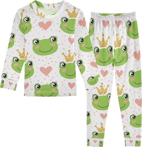 Pajama Sets Long Sleeve Top with Pants Cotton Soft Sleepwear 2 Piece Pjs Set in Kuwait