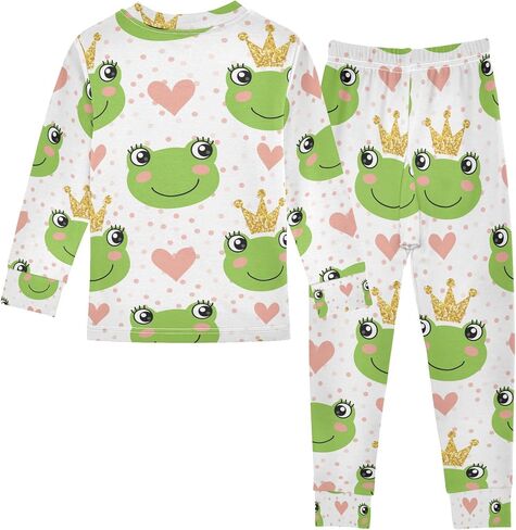 Pajama Sets Long Sleeve Top with Pants Cotton Soft Sleepwear 2 Piece Pjs Set in Kuwait
