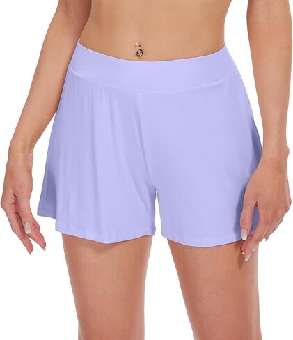 Wiwi Viscose من شورت الخيزران Pajama للنساء لينة ناعمة ناعم عريض الساق صالة PJ S-XXL in Kuwait