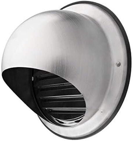 calimaero KWG 6 inch Air Vent Covers Dryer Vent Cover Outdoor for Walls Air Vent Deflector Extractor Fan Vent Cover Robust and Weatherproof Stainless Steel Dryer Vent Cover Outdoor in Kuwait