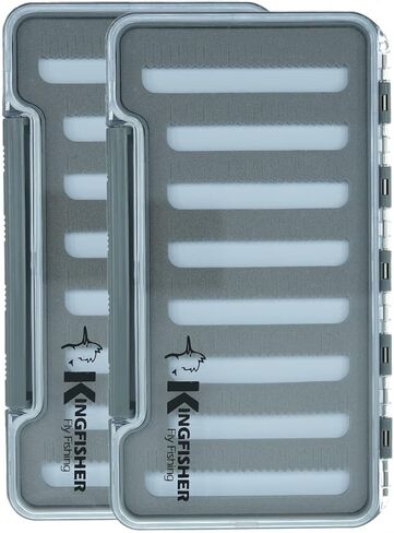 Kingfisher Fly Fishing Large Slim Waterproof Fly Box in Saudi Arabia