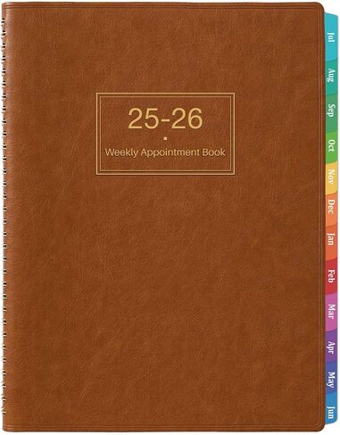 كتاب ومخطط المواعيد الأسبوعية 2024 - مخطط يومي كبير 2024 بالساعة، يناير 2024 - ديسمبر 2024، 8.5 بوصة × 11 بوصة، كتاب مواعيد 2024 بفاصل زمني 15 دقيقة + ورق سميك + جيب - بني in Saudi Arabia