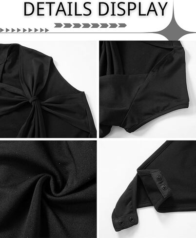 BAIMORE Women's Sexy Criss Cross Cutout Bandage Cap Sleeve Leotard Bodysuit for Nightclub in Kuwait